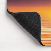 Segelboot bei Sonnenuntergang Mousepad (Ecke)