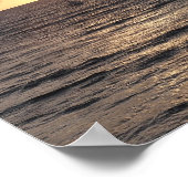 Segelboot bei Sonnenuntergang Poster (Ecke)
