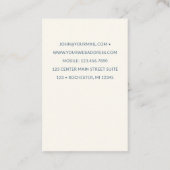 Segelboot bei Sonnenuntergang Visitenkarte (Rückseite)