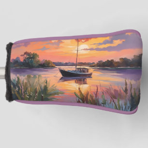 Segelboot bei Sunrise Golf Headcover