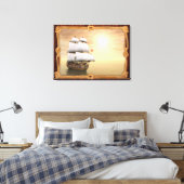 Segelboot bei Sunset Leinwanddruck (Insitu (Schlafzimmer))