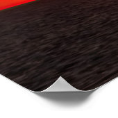 Segelboot bei Sunset Poster (Ecke)