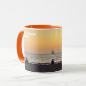Segelboot bei Sunset - Venice Beach, CA Tasse (Vorderseite Links)