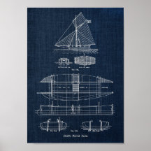 Segelboot Blueprint Nr. 3