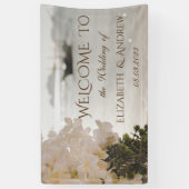 Segelboot Blume Beach Hochzeitsbanner Banner (Vertikal)