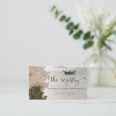 Segelboot Blume Beach Registry Enclosu Begleitkarte (Stehend Vorderseite)