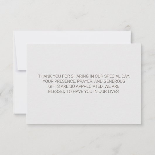 Segelboot Blume Strand Dankeskarte (Rückseite)