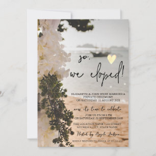 Segelboot Blume Strand Hochzeit Elopement Einladung