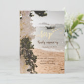 Segelboot Blume Strand UAWG Einladung (Stehend Vorderseite)