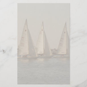 Segelboot-Briefpapier Briefpapier