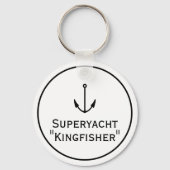 Segelboot, Cabin Cruiser oder Yachtname Schlüsselanhänger (Vorderseite)
