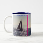 Segelboot/Catalina-Tasse Zweifarbige Tasse (Links)