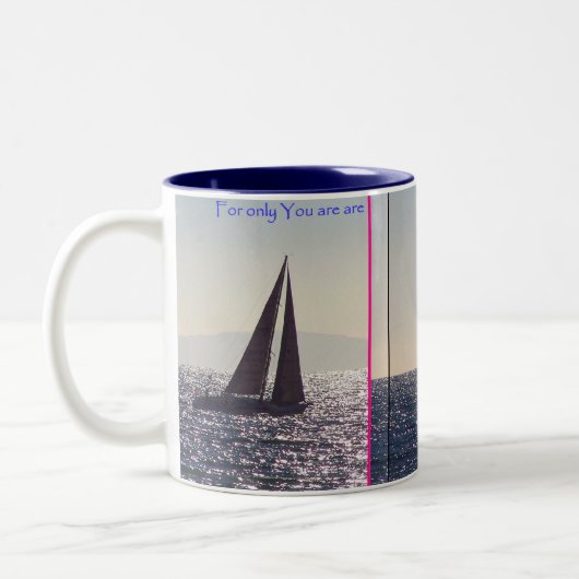 Segelboot/Catalina-Tasse Zweifarbige Tasse (Links)