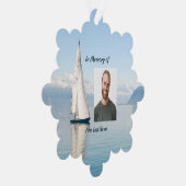 Segelboot christlich Memory Keepake Segelboot Ornament Karte (Rechts)