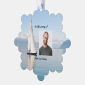 Segelboot christlich Memory Keepake Segelboot Ornament Karte (Linke Ecke)