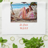 Segelboot Conch Muschel Handtuch (Gefaltet)