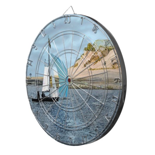 SEGELBOOT DARTSCHEIBE (Vorderseite rechts)