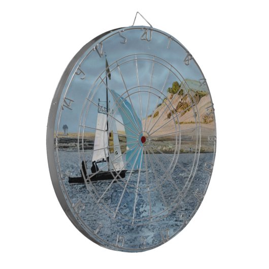 SEGELBOOT DARTSCHEIBE (Vorderseite Links)