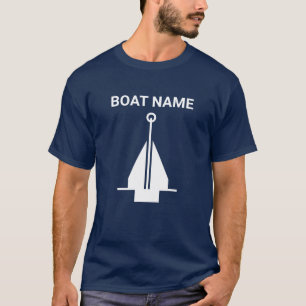 Segelboot, das Crew-Shirt läuft T-Shirt