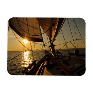 Segelboot-Deck, in die Sonne einsteigen Magnet