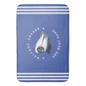 Segelboot der Blue Navy Anchor Badematte (Vorderseite Vertikal)