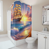 Segelboot Duschvorhang (Beispiel)