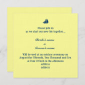 Segelboot Einladung (Vorne/Hinten)