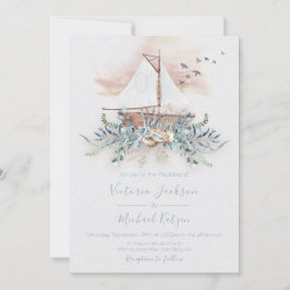 Segelboot Einladungen für Hochzeiten