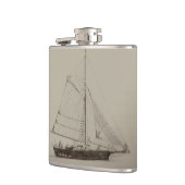 Segelboot-Flasche Flachmann (Links)
