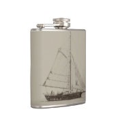 Segelboot-Flasche Flachmann (Rechts)