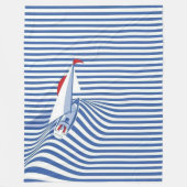 Segelboot Fleecedecke (Vorderseite)
