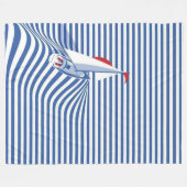 Segelboot Fleecedecke (Vorderseite (Horizontal))