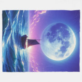 Segelboot Fleecedecke (Vorderseite (Horizontal))