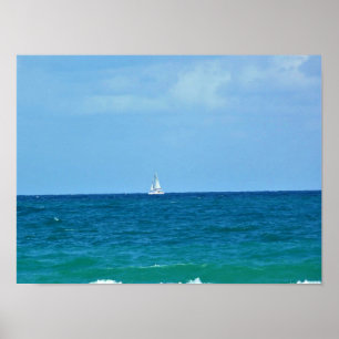 Segelboot, Fort Lauderdale, Florida Poster