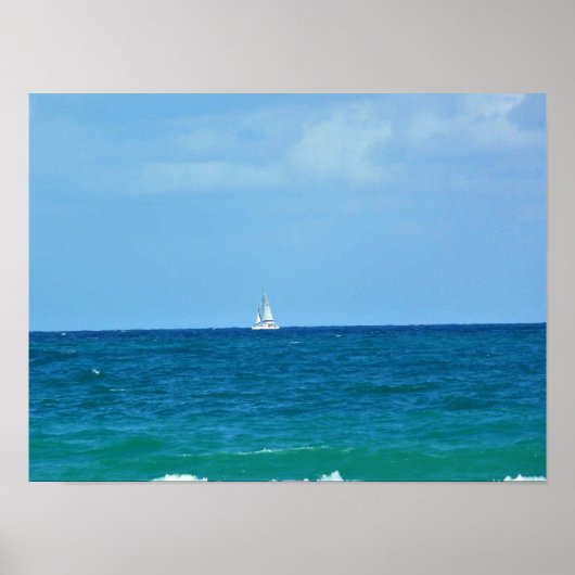 Segelboot, Fort Lauderdale, Florida Poster (Vorne)