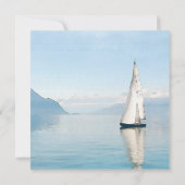 Segelboot-Foto-Gedenkstätte Einladung (Rückseite)