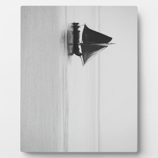 Segelboot Fotoplatte (Vorderseite)