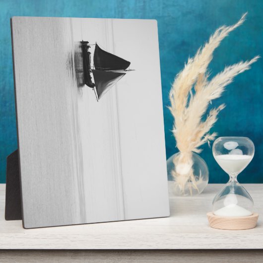 Segelboot Fotoplatte (Seite)