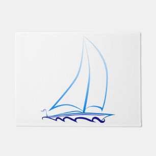 Segelboot Fußmatte