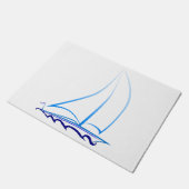 Segelboot Fußmatte (Schrägansicht)