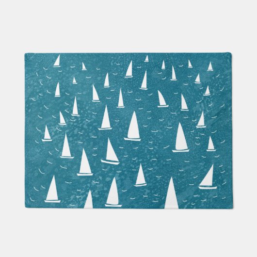 Segelboot Fußmatte (Vorderseite)