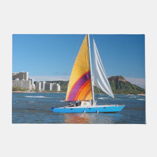 Segelboot Fußmatte (Vorderseite)