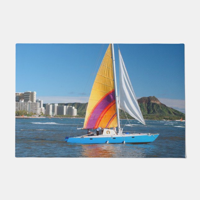 Segelboot Fußmatte (Vorderseite)