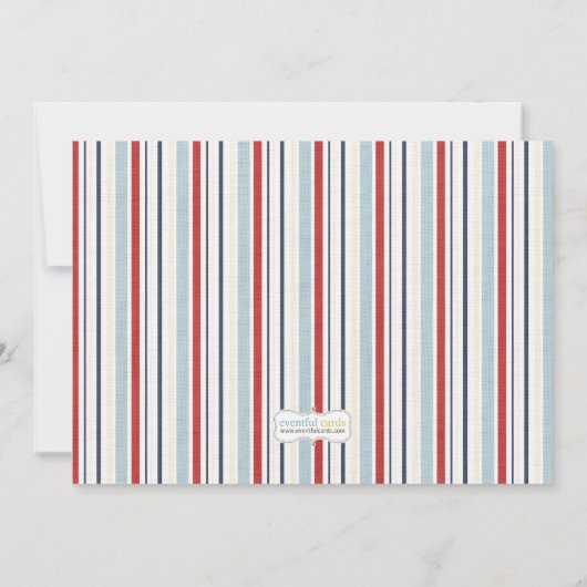 Segelboot Geburtstagsparty Einladung (Rückseite)