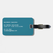 Segelboot Gepäckanhänger (Rückseite horizontal)