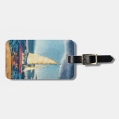 Segelboot-Gepäckanhänger oder Schlüsselkette Gepäckanhänger (Vorderseite horizontal)