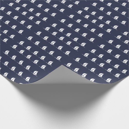 Segelboot Geschenkpapier (Ecke)
