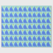 Segelboot Geschenkpapier (Flach)