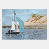 SEGELBOOT GESCHENKPAPIER SET (Vorderseite 2)