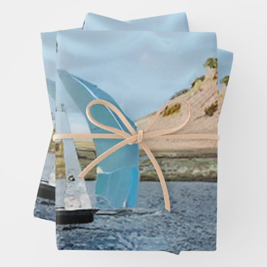 SEGELBOOT GESCHENKPAPIER SET (Beispiel)